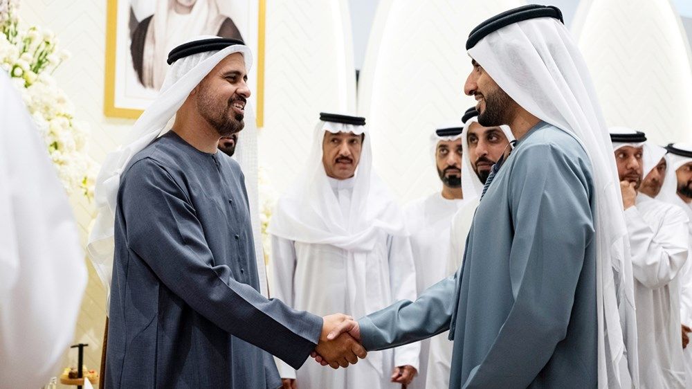 ذياب بن محمد بن زايد يحضر حفل استقبال بمناسبة زفاف عمر سعيد البدواوي