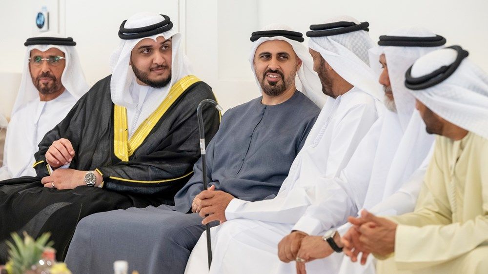 ذياب بن محمد بن زايد يحضر حفل استقبال بمناسبة زفاف أحمد علي المنصوري