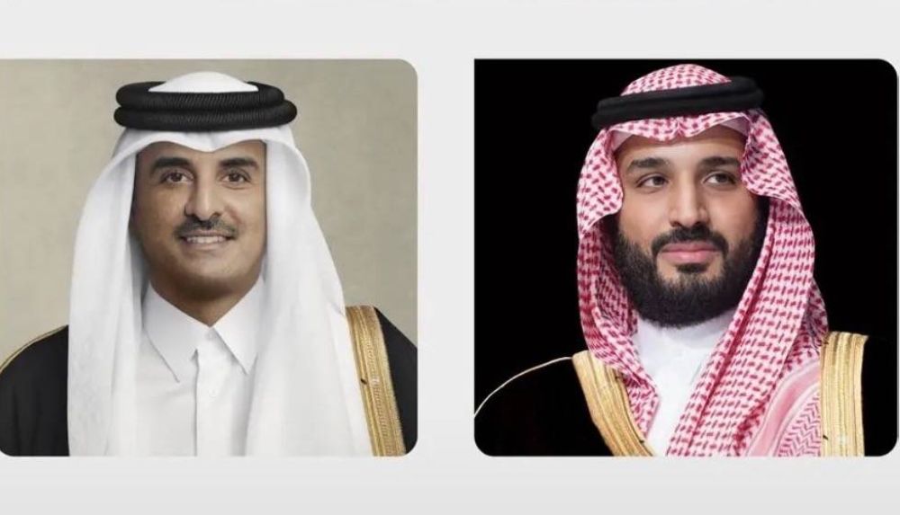 ولي العهد يعزي هاتفيا أمير قطر في وفاة الشيخ حمد بن خليفة آل ثاني