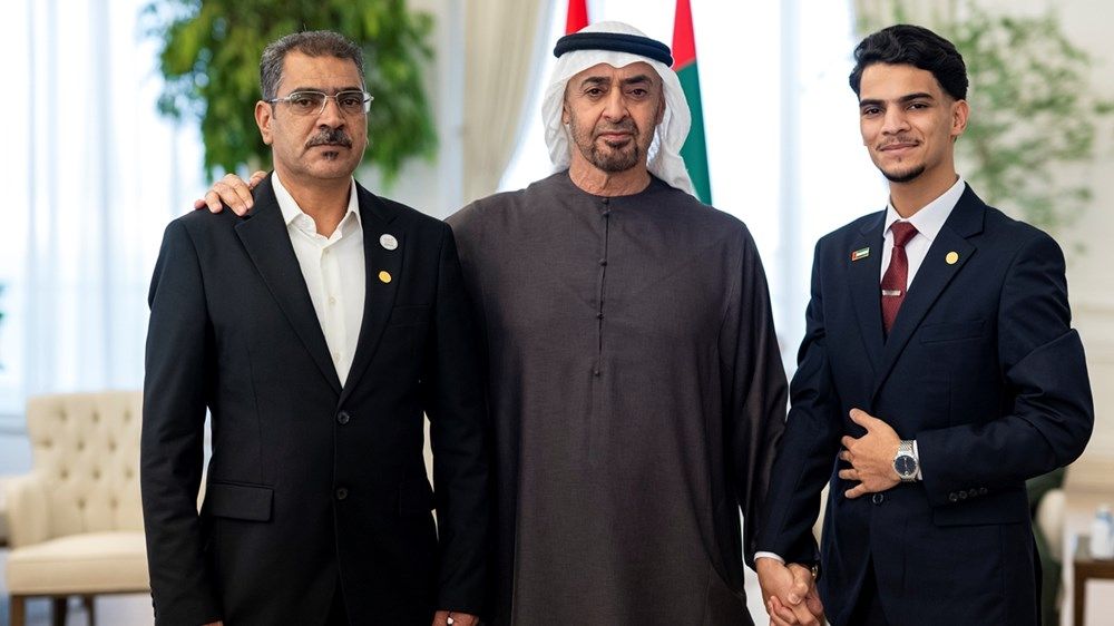 رئيس الدولة يستقبل أوائل الصف الثاني عشر للعام الدراسي 2025 ـ 2026 وأولياء أمورهم وعدداً من المعلمين والقيادات التربوية