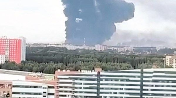 حريق بمصفاة نفط روسية بعد هجوم أوكراني