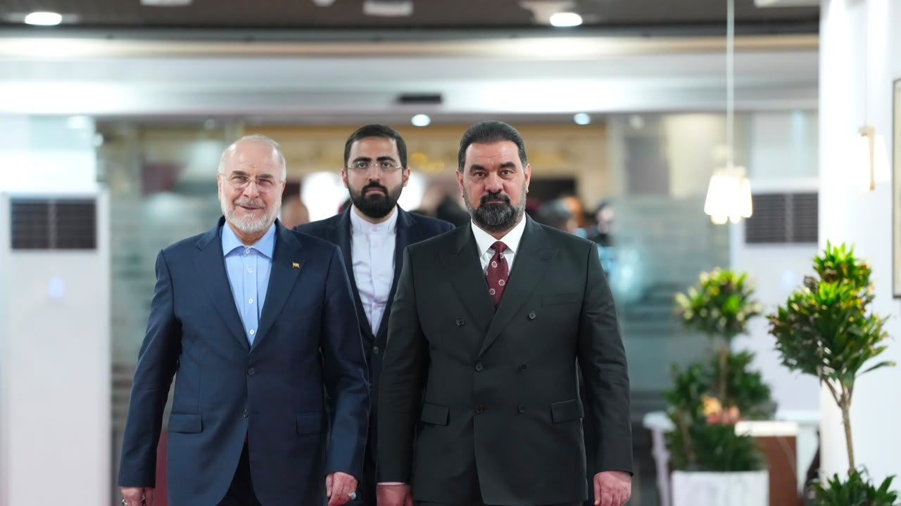 الحلبوسي يستقبل قاليباف في بغداد