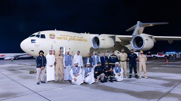 وصول طائرة مساعدات إماراتية ثالثة إلى نيبال لإغاثة المتضررين من الفيضانات