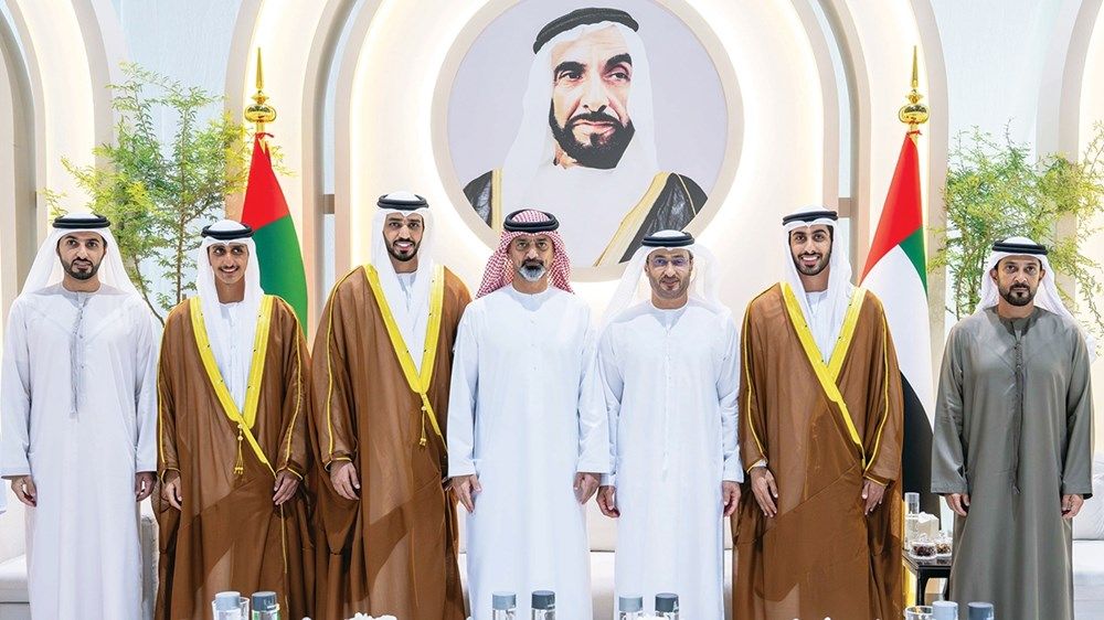 حاكم أم القيوين وسيف بن زايد والشيوخ يحضرون أفراح الشامسي والسالمي في أبوظبي
