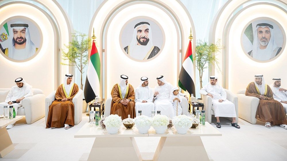 حاكم أم القيوين وسيف بن زايد والشيوخ يحضرون أفراح الشامسي والسالمي في أبوظبي