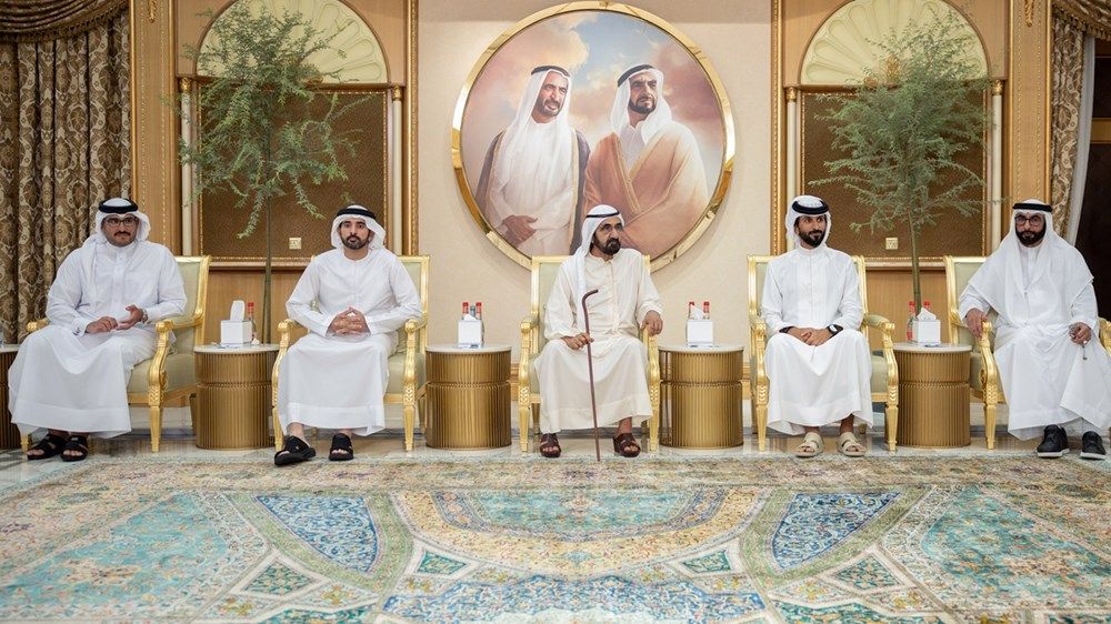 محمد بن راشد يتقبّل التعازي في وفاة أحمد بن راشد لليوم الثاني على التوالي