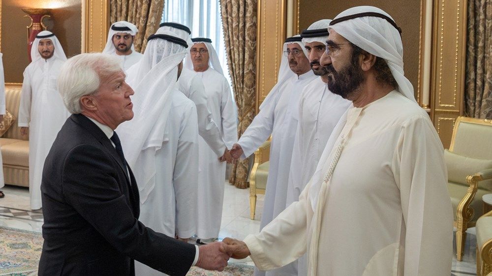 محمد بن راشد يتقبّل التعازي في وفاة أحمد بن راشد لليوم الثاني على التوالي