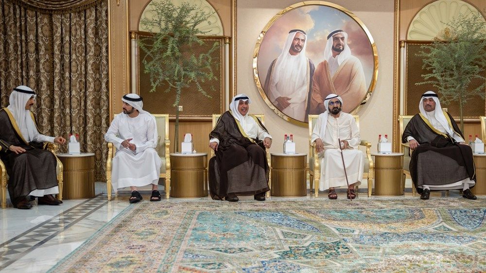محمد بن راشد يتقبّل التعازي في وفاة أحمد بن راشد لليوم الثاني على التوالي