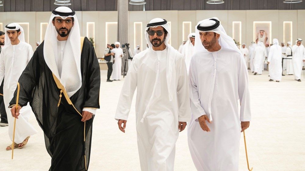 خليفة بن طحنون بن محمد يحضر حفل استقبال بمناسبة زفاف أحمد خلفان الظاهري