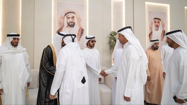 خليفة بن طحنون بن محمد يحضر حفل استقبال بمناسبة زفاف أحمد خلفان الظاهري
