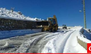 "النشرة": الطرقات في شبعا كفرشوبا كفرحمام وسوق الخان مقفلة أمام المركبات باستثناء المجهزة بسلاسل معدنية