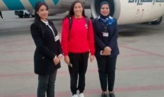 فريدة عثمان تعود للقاهرة بعد المشاركة فى بطولة العالم للسباحة