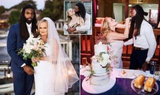 تراند اليوم : شاهد.. خمسينية تتزوج شاب أصغر منها بـ 21 عاما.. وتعلق: "أشعر كأني فزت باليانصيب"