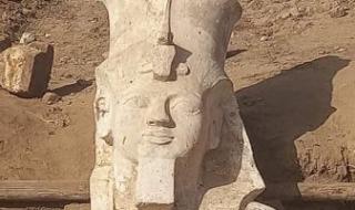 يرتبط بآخر عمره 96 سنة..قصة الجزء العلوى من تمثال الملك رمسيس الثانى بالأشمونين
