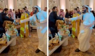 شاهد ردة فعل عبدالرحمن المطيري على دعوة المذيع اللبناني نيشان للتصوير مع زوجة نيمار وياسمين صبري وزينب العلوان