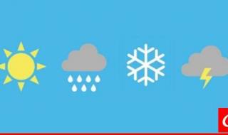 الطقس غدًا قليل الغيوم دون تعديل بالحرارة