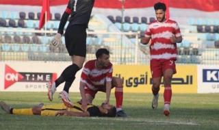 "سقط في الملعب".. تفاصيل الحالة الصحية للاعب المقاولون العرب