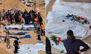 بعضهم دفنوا أحياء.. انتشال 392 جثمانا من محيط مجمع ناصر بغزة ومطالبات بتحقيق دولي