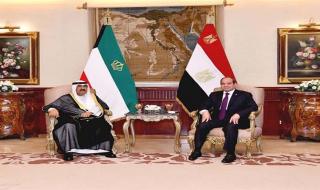 الرئيس السيسي وأمير الكويت يؤكدان رفضهما القاطع لـ"عملية رفح" وتصفية القضية الفلسطينية