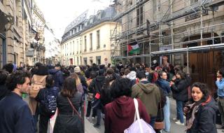 الشرطة الفرنسية تدخل مقر اعتصام  طلاب داعمين لغزة بجامعة "سيانس بو"