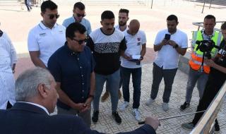 وزير الرياضة يتفقد معسكر نزل الشباب بمدينة الطور