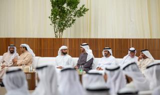 الامارات | رئيس الدولة يتقبل التعازي في وفاة هزاع بن سلطان بن زايد