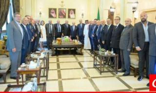 مخزومي زار بخاري مترئسا وفدا من منتدى "الحوار الوطني" و"ملتقى بيروت"