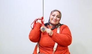 زغرودة الفرحة.. نادية فكرى تحتفل بذهبية باريس فى صالة الخليج 365 (فيديو)