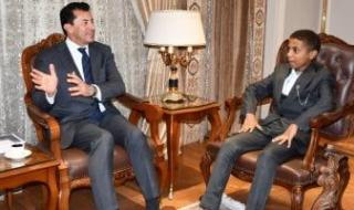 وزير الشباب والرياضة يستقبل الطفل أنس حسين ويعلن انضمامه لكابيتانو مصر