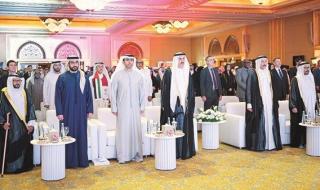 صقر غباش يحضر حفل السفارة القطرية بمناسبة اليوم الوطني