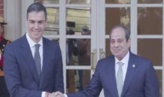 الرئيس السيسى يصل مقر رئاسة الحكومة الإسبانية للقاء رئيس الوزراء بيدرو سانشيز