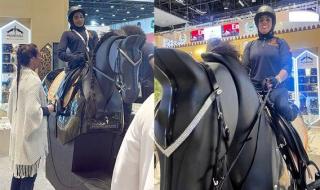 أصحاب الهمم.. مهارات عالية في ترويض الخيل بمعرض «أبوظبي للصيد والفروسية»