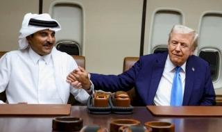 ماذا حدث في اجتماع الطائرة بين تميم وترامب؟ (فيديو)