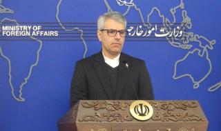 بقائي: زيارة وزير الخارجية التركي إلى طهران غدا تتمحور حول القضايا الثنائية والدولية