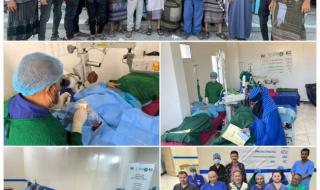 إنجاز طبي في ردفان.. اختتام مخيم المياه البيضاء بزراعة 498 عدسة مجاناً في ردفان