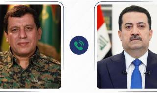 السوداني وقائد قسد يبحثان تطورات الأوضاع في سوريا