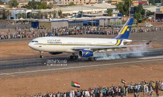 مطار الخرطوم الدولي يستقبل اول رحلة داخلية بعد التحرير عبر الناقل الوطني سودانير