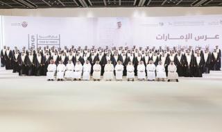 منصور بن محمد يحضر العرس الجماعي لموظفي إقامة وجمارك دبي