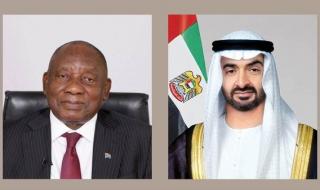 رئيس الدولة يبحث هاتفياً مع رئيس جنوب أفريقيا التصعيد العسكري الذي تشهده المنطقة وتداعياته