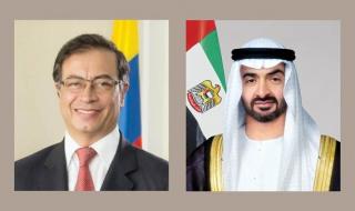 أكد التضامن مع الإمارات.. رئيس الدولة يتلقى اتصالاً من رئيس كولومبيا