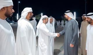 ذياب بن محمد بن زايد يقدم واجب العزاء في شهيد الوطن والواجب سعيد راشد البلوشي