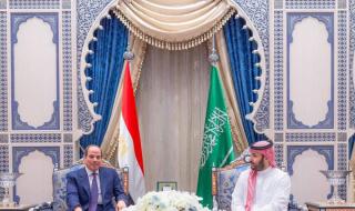ولي العهد والرئيس المصري يناقشان تداعيات التصعيد العسكري في المنطقة