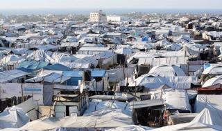 بيوت من الألياف الزجاجية في غزة