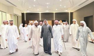 الشيوخ يعزون في وفاة شمسة بنت سعيد الكتبي