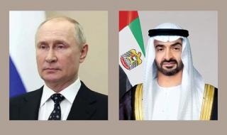 رئيس الدولة يتلقى اتصالاً هاتفياً من الرئيس الروسي