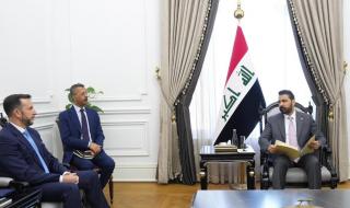 الزيدي يبحث مع السفيرين الإيطالي والألماني تعزيز العلاقات الثنائية وتطورات الأوضاع في المنطقة