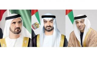 رئيس الدولة ونائباه يعزون أمير قطر بوفاة عبدالله بن حمد العطية