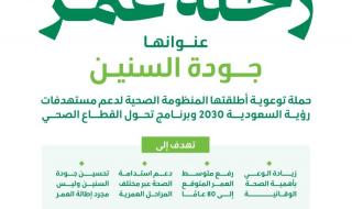 وزارة الصحة تعزز مفهوم "جودة السنين" عبر تعزيز الوقاية والعادات الصحية المستدامة
