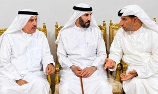 طالب بن صقر يقدم واجب العزاء في وفاة سعيد راشد العابدي