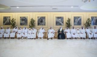 حمدان بن محمد يحضر أفراح الفلاسي